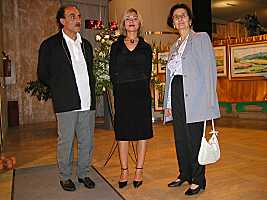 Prof. Carmelo Greco e Hostess della mostra